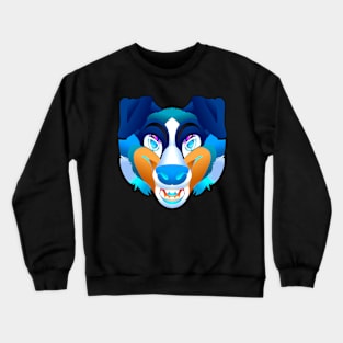 Leyto Border Collie Bust Crewneck Sweatshirt